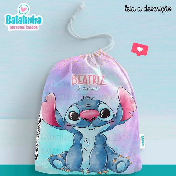Sacolinha / Saquinho Lembrancnha Stitch