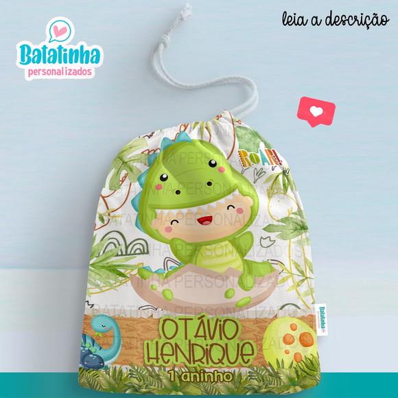 Sacolinha / Saquinho Surpresa - Dinossauro Baby