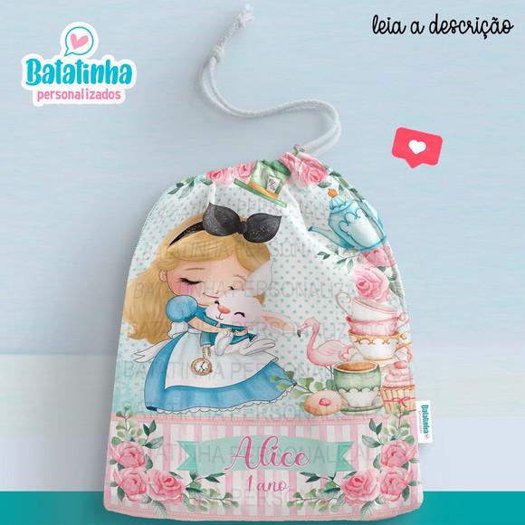 Sacolinha / Saquinho Surpresa - Alice no País das Maravilhas