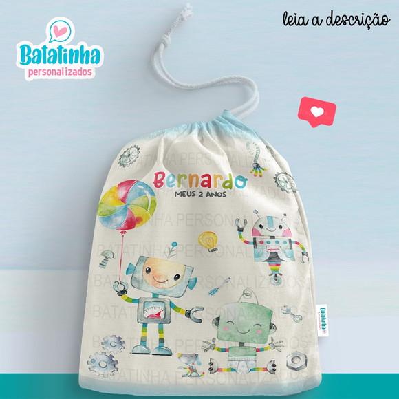 Sacolinha / Saquinho Surpresa - Robô Cute