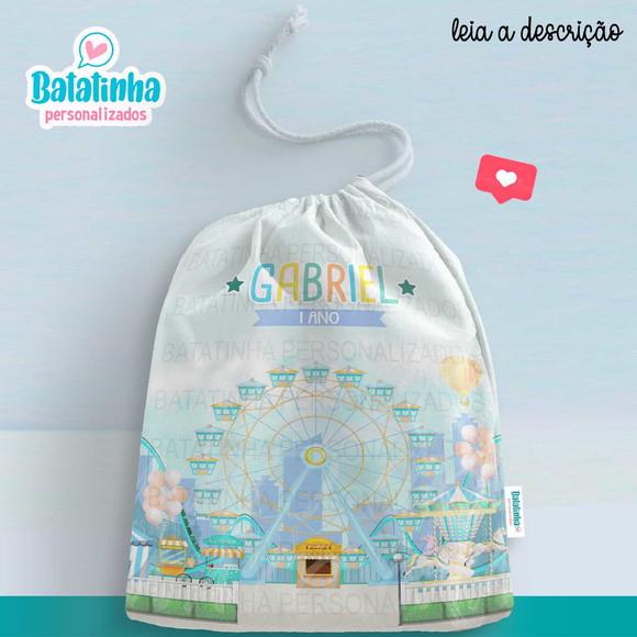 Sacolinha / Saquinho Lembrancinha Parque de Diversões