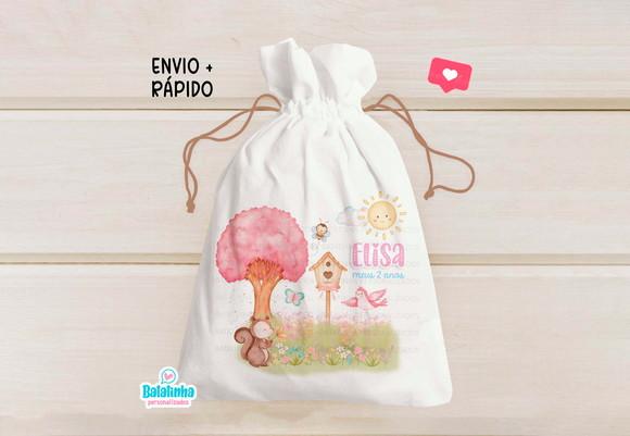 Saquinho Personalizado Jardim Encantado