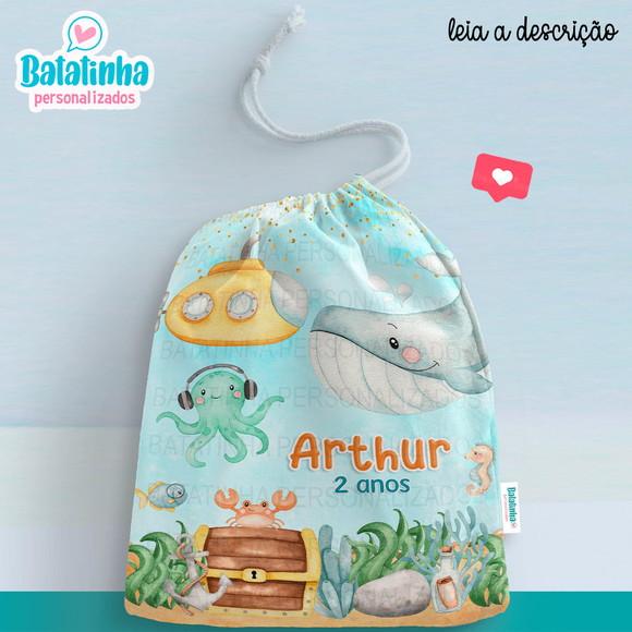 Sacolinha / Saquinho Surpresa - Fundo do Mar