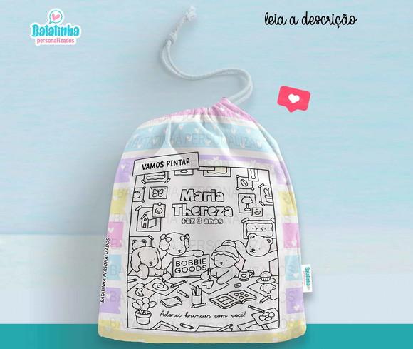 Saquinho Personalizado Lembrancinha Bobbie Goods