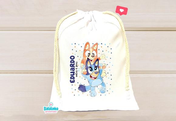 Saquinho Personalizado Bluey 15x20cm