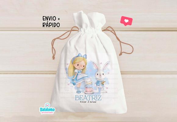 Saquinho Saquinhos Alice no País das Maravilhas