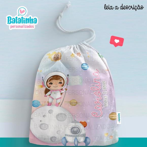 Sacolinha / Saquinho Surpresa - Astronauta Menina