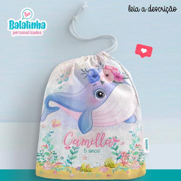 Sacolinha / Saquinho Surpresa - Baleia