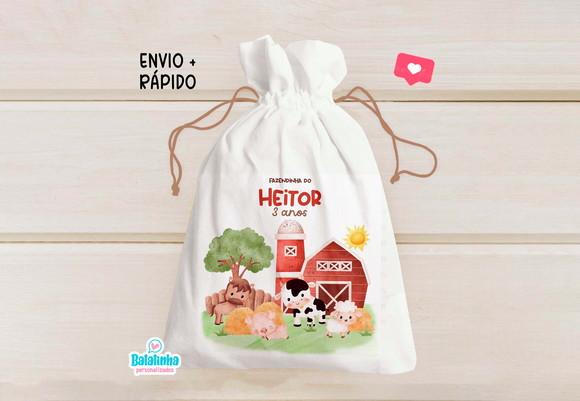 Saquinho Personalizado Fazendinha