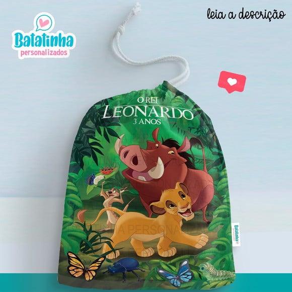 Saquinho Lembrancinha Rei Leão