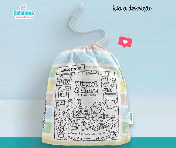 Saquinho Personalizado Lembrancinha Bobbie Goods