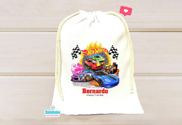 Saquinho Personalizado Hot Wheels 15x20cm