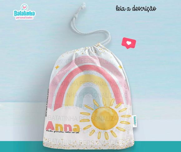 Saquinho Personalizado Minha Primeira Volta ao Sol