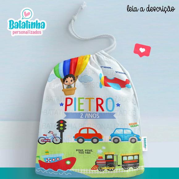 Sacolinha / Saquinho Surpresa - Meios de Transporte
