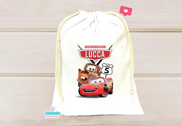 Saquinho Personalizado Carros 15x20cm