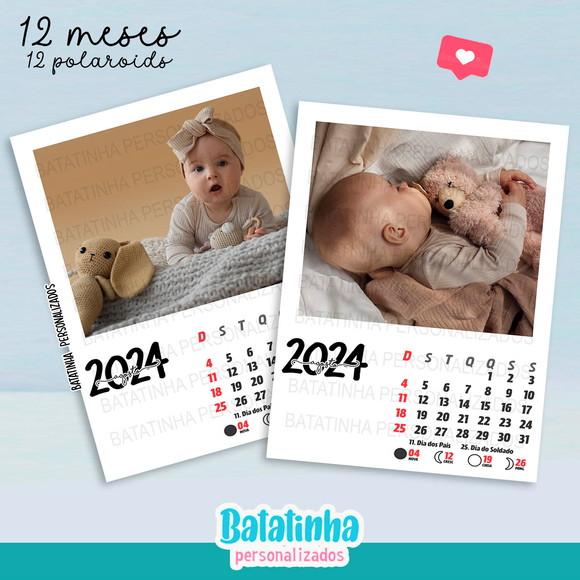 Polaroid Calendário - Foto Imã Calendário