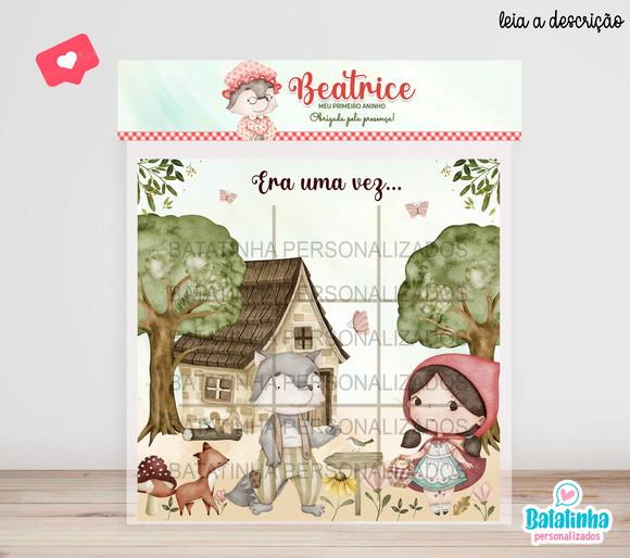 Jogo da Velha mdf - Chapeuzinho Vermelho