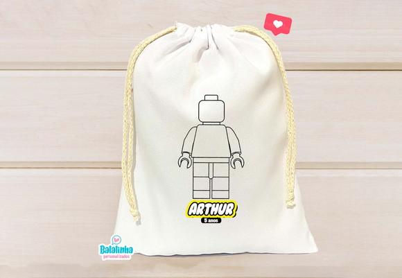 Saquinho Personalizado Lego 15x20cm