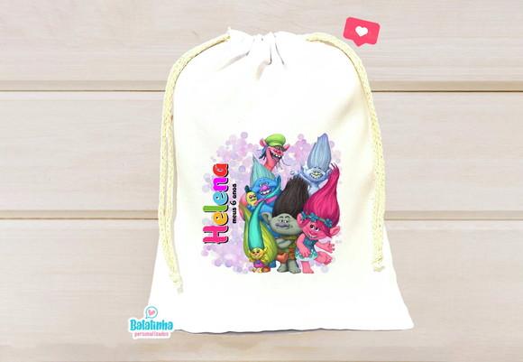 Saquinho Personalizado Trolls 15x20cm