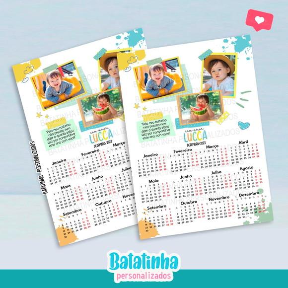 Calendário 2026 - Imã de Geladeira