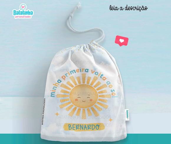Saquinho Lembrancinha Minha Primeira Volta ao Sol