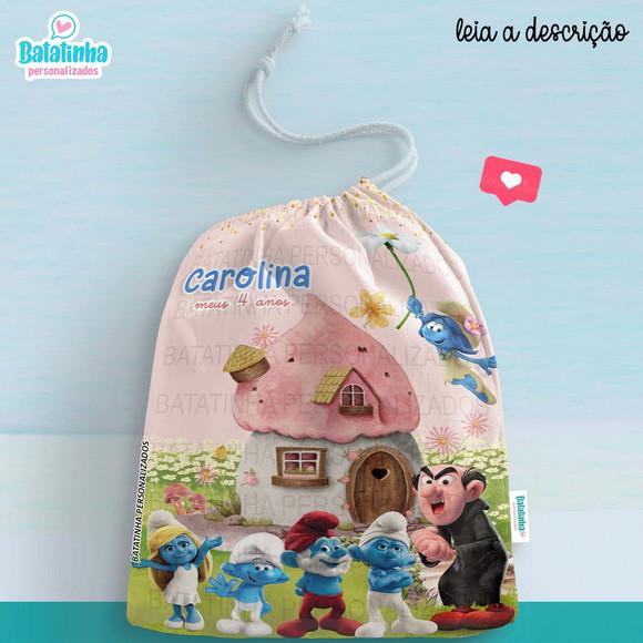 Saquinho Lembrancinha Smurfs