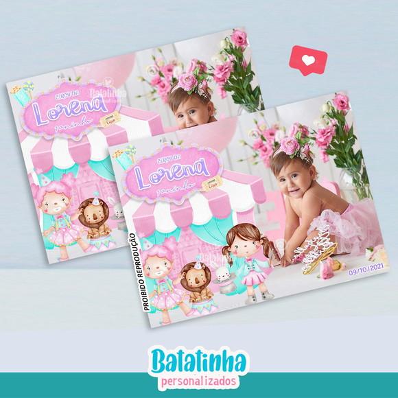 Imã de Geladeira - Circo Rosa /candy