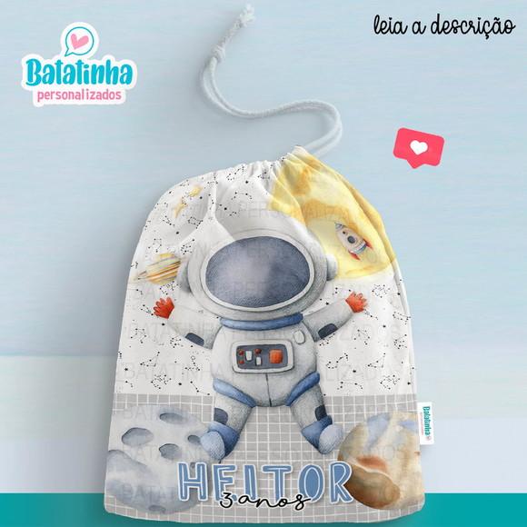 Saquinho Astronauta 20x28cm