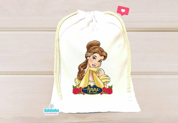Saquinho Personalizado Bela e a Fera 15x20cm