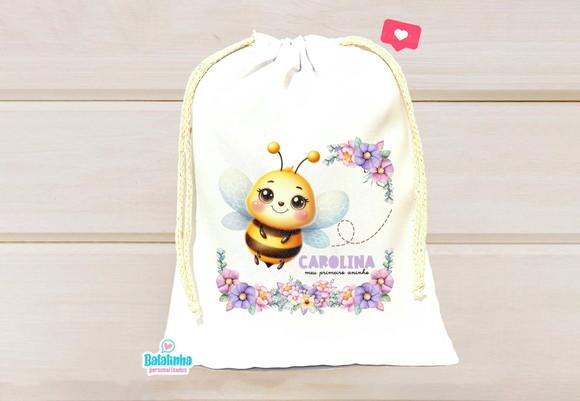 Saquinho Personalizado Abelha 15x20cm