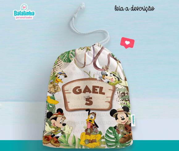 Saquinho Lembrancinha Safari do Mickey