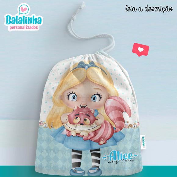 Sacolinha / Saquinho Surpresa - Alice no País das Maravilhas