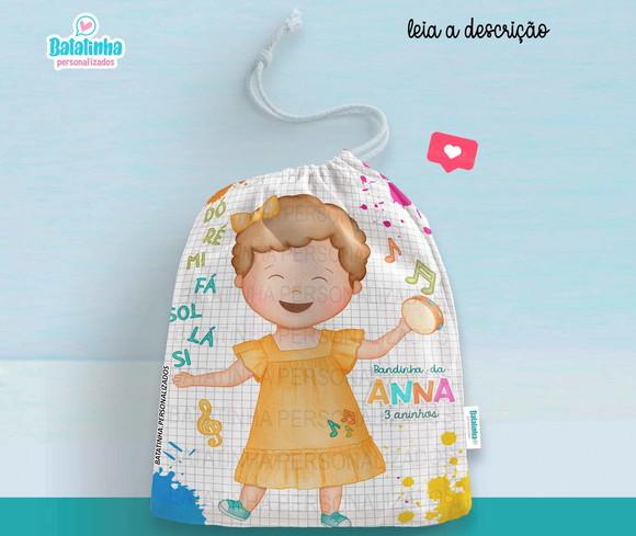 Saquinho Personalizado Instrumentos / Música