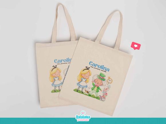 Sacola Ecobag Alice no País das Maravilhas