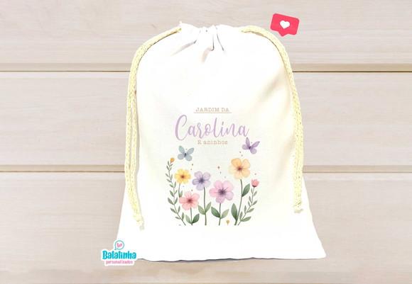 Saquinho Personalizado Jardim 15x20cm