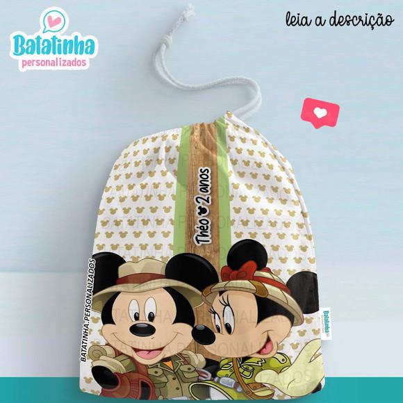 Saquinho Lembrancinha Safari do Mickey