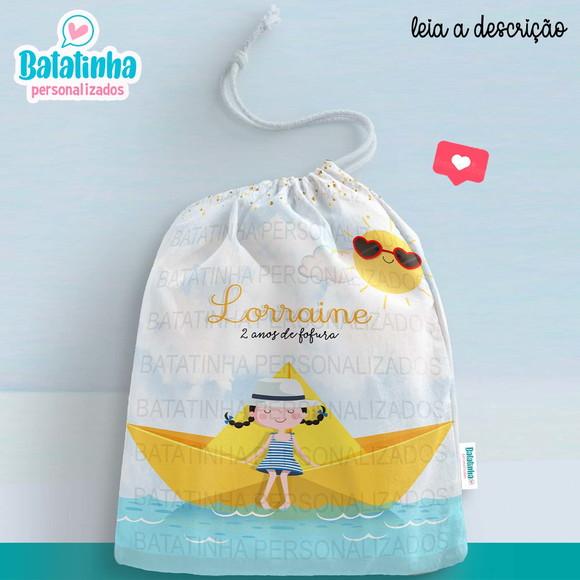 Sacolinha / Saquinho Surpresa - Barquinho de Papel
