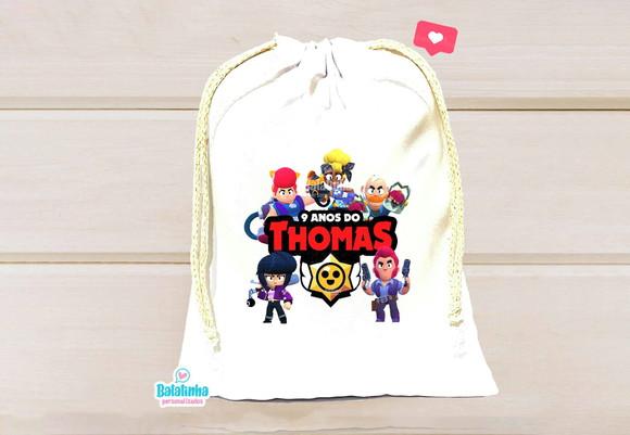 Saquinho Personalizado Brawl Stars 15x20cm