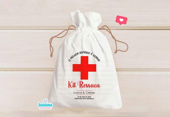 Saquinho Personalizado Kit Ressaca 14x16cm