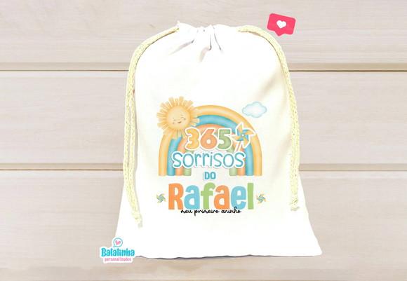 Saquinho Personalizado 365 Sorrisos 15x20cm