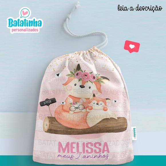 Sacolinha / Saquinho Surpresa - Raposa