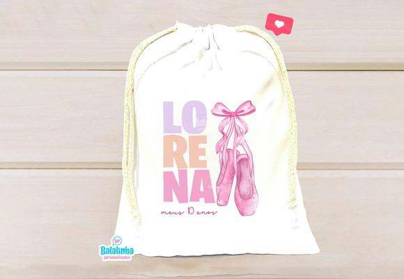 Saquinho Lembrancinha Bailarina 15x20cm
