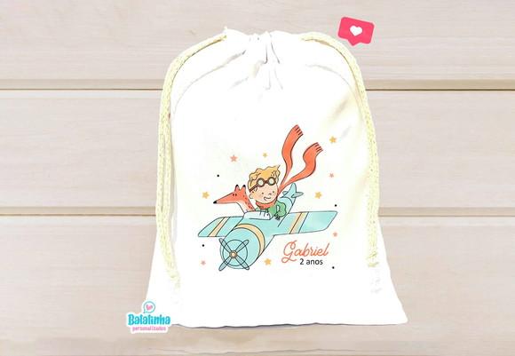 Saquinho Personalizado Pequeno Príncipe 15x20