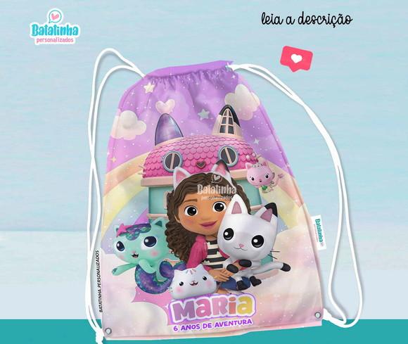 Mochila Saco a Casa Mágica da Gabby