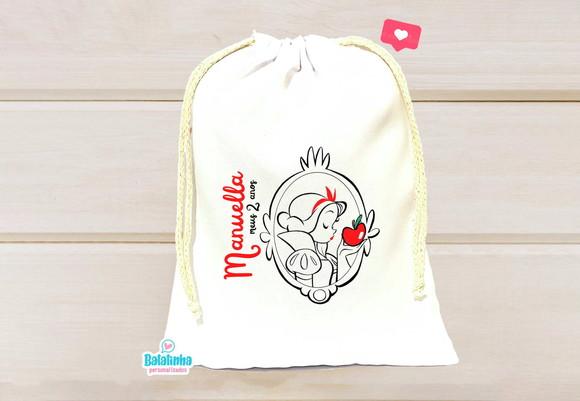 Saquinho Personalizado Branca de Neve 15x20cm