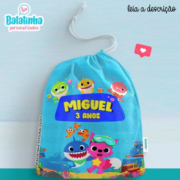Saquinho Lembrancinha Baby Shark