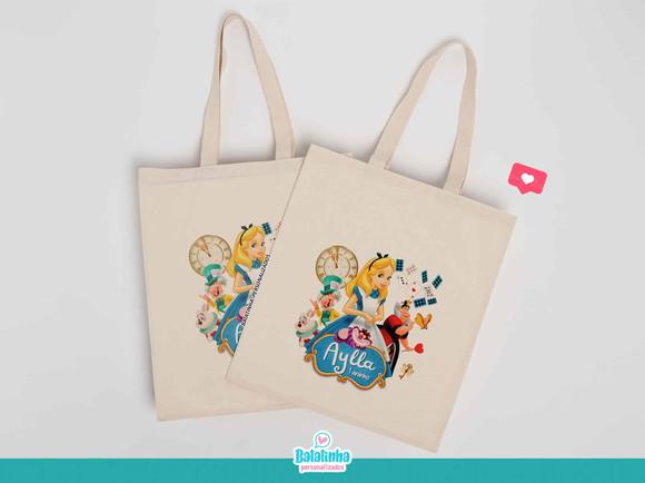 Sacola Ecobag Alice no País das Maravilhas