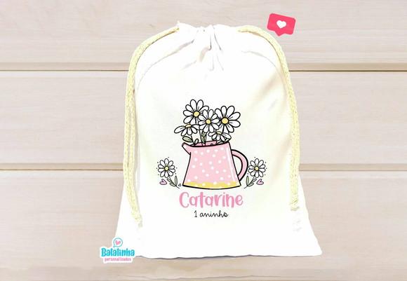 Saquinho Personalizado Margarida 15x20cm