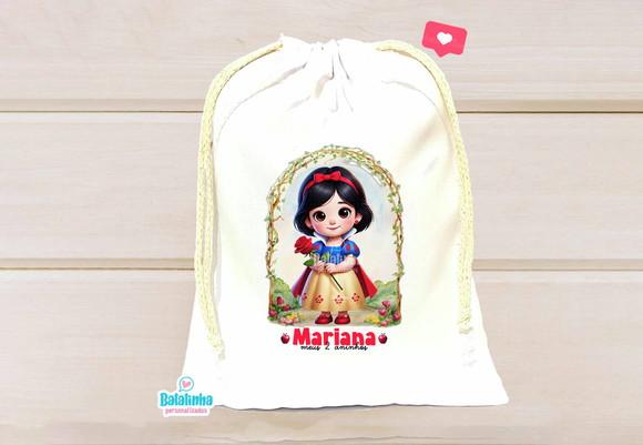 Saquinho Personalizado Branca de Neve 15x20cm