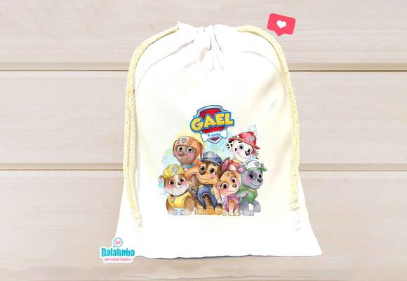 Saquinho Personalizado Patrulha 15x20cm